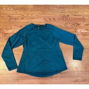 Spyder Active Long Sleeve Performance Top Women's XL Teal Blue Athletic Shirt